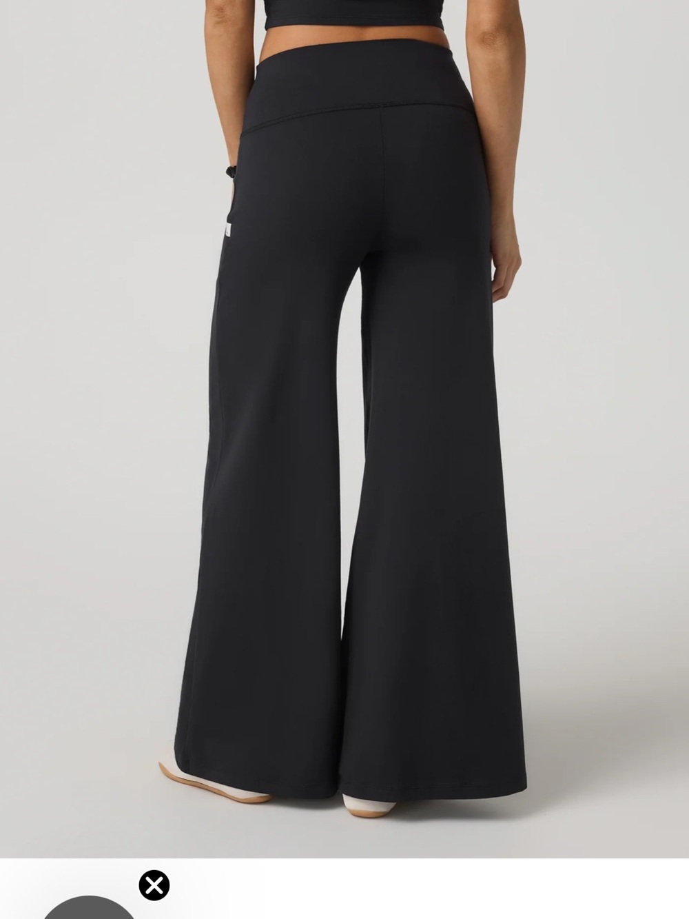 Vuori Halo Easy Black Wide Leg Lounge Pants - Picture 3 of 6